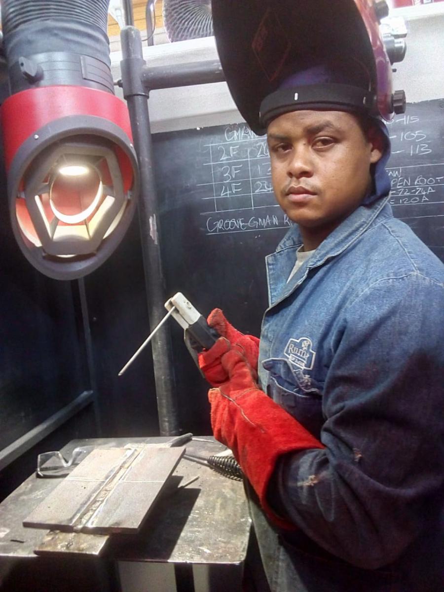 Welding sparks future artisan Vuk'uzenzele
